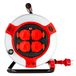 REV Kabelhaspel EX, 25 m, H07RN, IP44, 3000 W, met schuurcontact, buiten, 4 geaarde stopcontacten, rood