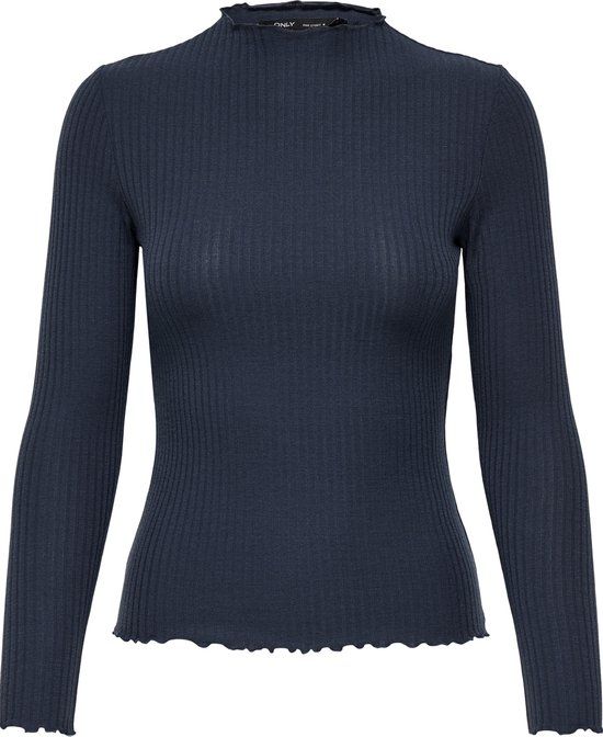 ONLY ONLEMMA L/S HIGH NECK TOP NOOS JRS Women's Top - Size XL - Ombre Blue;Melange