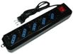 Link Nilox MGLP859 power uitbreiding 1,5 m 5 AC-uitgang(en) Binnen Zwart