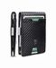 TRAVANDO Portemonnee met Geldclip New York Heren Slim Wallet Muntvak RFID Portemonnee Mannen Klein Creditcardetui Geldtas Portemonnee Etui Cadeau (Carbon)