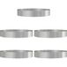 Pots de jardin 5 pièces, jardinière argent 120 x 120 x 20 cm acier inoxydable Cfw20776