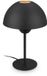 B.K.Licht BRILONER Gryde – Tafellamp slaapkamer – E14 fitting – bedlamp met schakelaarkabel – Ø18.8 – hoogte 28.2 cm – zwart