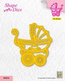 Nellie's Choice SD234 Snijmal Pram - Kinderwagen - Baby Geboorte - Wagen - Wandelwagen