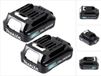 Makita accu-set Li 12V met 2x BL1021B accu 2,0Ah