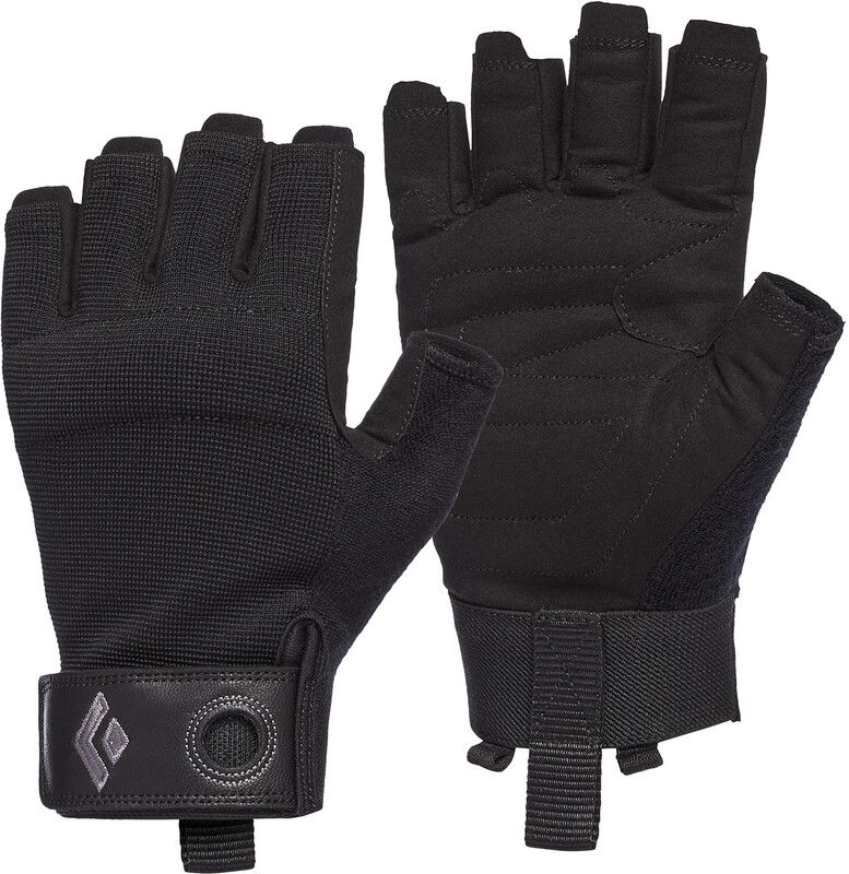 Black Diamond Crag Half-Finger Gloves Men, Black