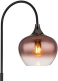 Globo Vloerlamp SATELLA Glas 161.0cm Matt zwart | smoked E14 3-Lichts