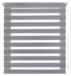 Store vénusien Double store, 85x220 cm, sans perçage, gris