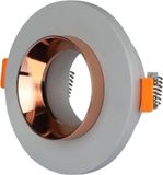 V-TAC LED Spots - Inbouwspot - GU10 - IP20 - Grijs + Mat Roségoud