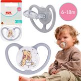sarcia.eu NUK DISNEY Winnie de Poeh Air-troostfopspeen, orthodontische siliconenfopspeen voor baby's 6-18m + etui