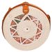 Clara UNICA Sac bandoulière Femmes Paille tressée Modèle Five Orange 20x20x10 cm