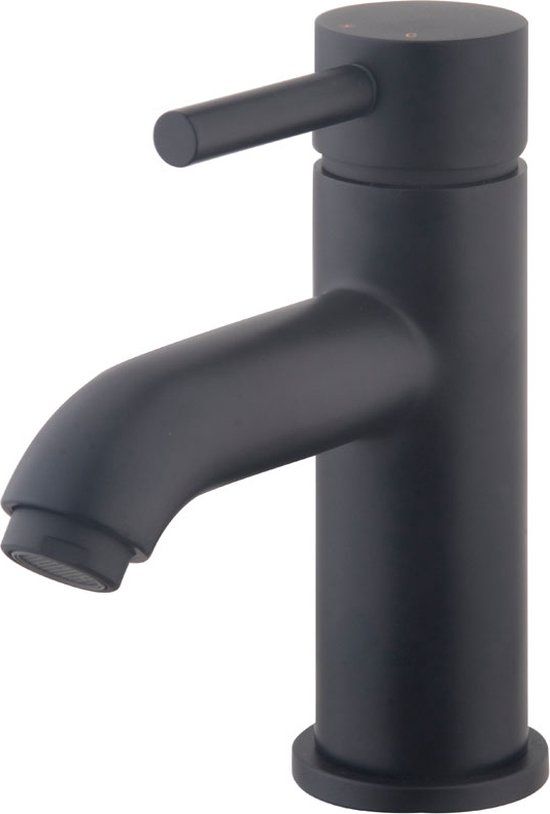 Wiesbaden Cadans Kiwa wastafelmengkraan laag zwart - 8719323038295