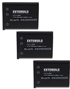 EXTENSILO 3X batterij compatibel met Medion Life P44066, P44033, P86121, P86123, P86124 camera (700mAh, 3,7V, Li-Ion)