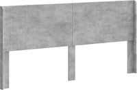 vidaXL Hoofdbord Betongrijs Bewerkt hout