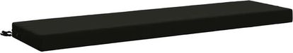 vidaXL Coussin de banc SOEST 100% Polyester Noir 140 x 40 x 8 cm
