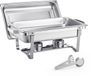 VEVOR Chafing Dish Set Voedselwarmer Roestvrij Staal 7,5L 6 Stuks Buffet Zilver