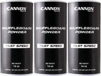 Cannon sports sjoelbakpoeder - Cire premium pour shuffleboard avec perles de silicone granuleuses ou farine de maïs - 3 options de vitesse
