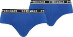 Head Basic Slip Pant Slips voor heren, ondergoed, set van 2, blauw/zwart, L