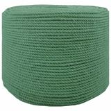 vidaXL Katoenen Touw 10 st 2 mm 100 m Groen 100% katoen