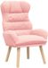 vidaXL Fauteuil Roze 69 x 74 x 93 cm Sherpa Stof