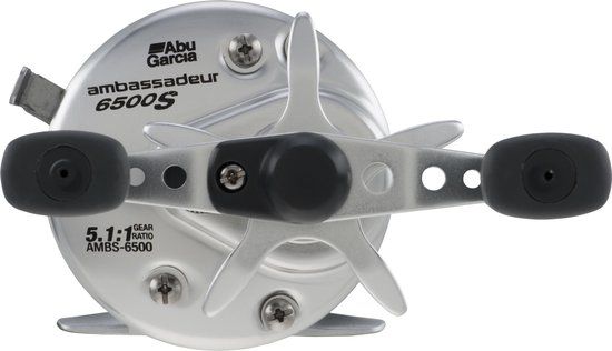 Abu Garcia Ambassadeur S-6500 Baitcasting Reel - Black - 2 Bearings - 300g
