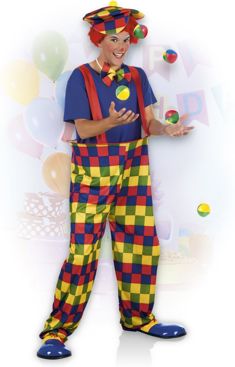 Boland Volwassenenkostuum Clown Bonbon - Maat M/L