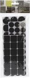 FX Tools Meubelviltjes/antislip beschermers - zwart - 72x - kunststof - 3 formaten mix van 20-28 mm - vloerbeschermers