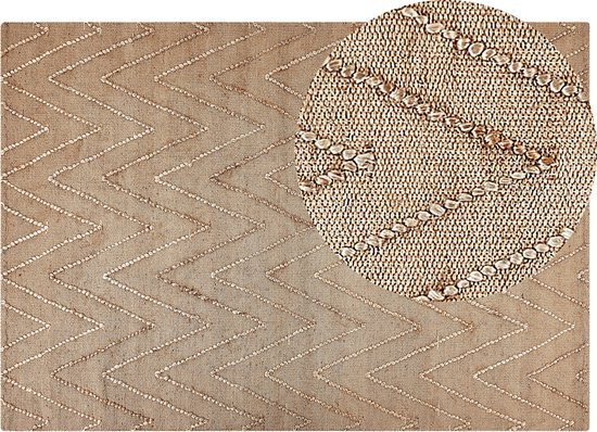 DADAY - Jute vloerkleed - Beige - 160 x 230 cm - Jute