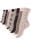 Vincent Creation 10 paar schattige damessokken & meisjessokken Dot's and Stripes, katoen - gestippeld en gestreept