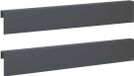 vidaXL Afdekprofiel voor tuinafboording 2 st 100 x 5 x 15 cm Staal Antraciet