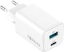 Forever TC-08-45AC GaN PD QC chargeur 1x USB-C 1x USB 45W blanc
