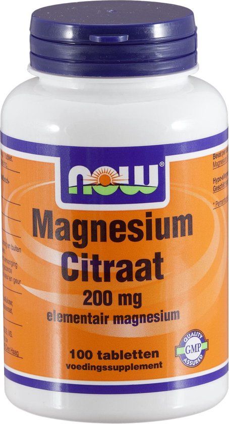 NOW Foods Magnesium Citrate - 100 Tablets