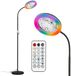 Briloner Windy - Staande lamp met ventilator & verlichting - vloerlamp met afstandsbediening - 13.8W - RGBIC - dimbaar - zwart - Ø28 x 185cm