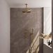 Brauer Gold Edition Thermostatische Regendoucheset Inbouw - Geborsteld Goud