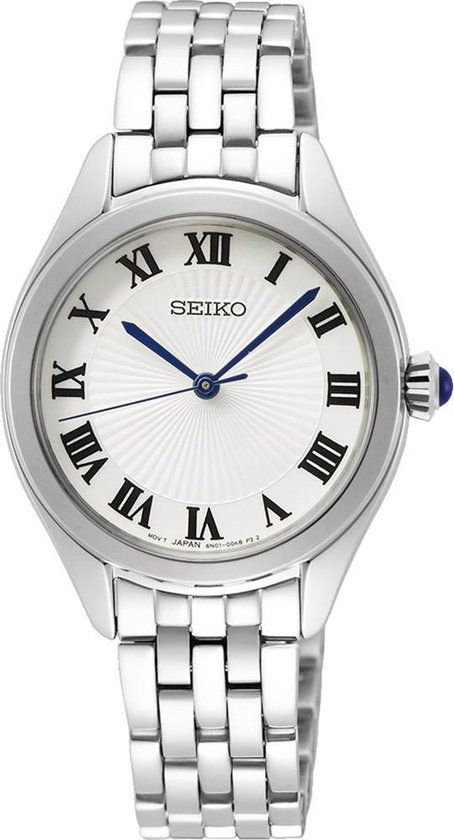 Seiko SUR327P1 Dameshorloge - Zilverkleurig - 29mm