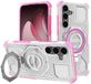 Techsuit - Carbon Shield PRO - Samsung Galaxy S25 Plus - Pink Transparent