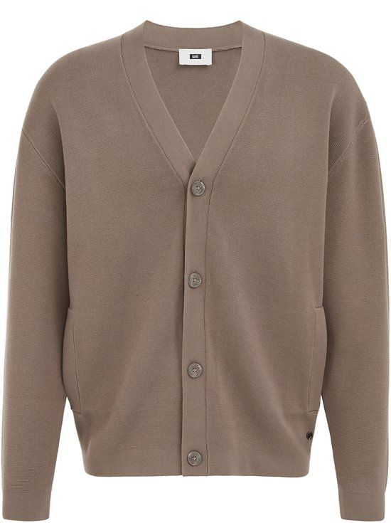 WE Fashion Heren Vest Taupe