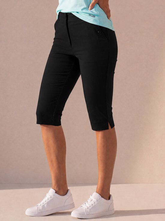Sjeng Sports MATCH Capri Broek Dames Zwart Stretch Comfortabele Pasvorm Ideaal voor Sport en Casual Draagcomfort