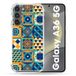 Cokitec Versterkte hoes voor Samsung Galaxy A36 5G, oranje cementtegeltextuur