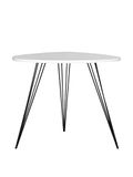 Safavieh EAF4214B Kaelyn bijzettafel, vezellak, 68 x 53 x 59,94 cm, wit/zwart