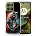 Cokitec Versterkte hoes voor Motorola G15 Muziek Rock Wolf