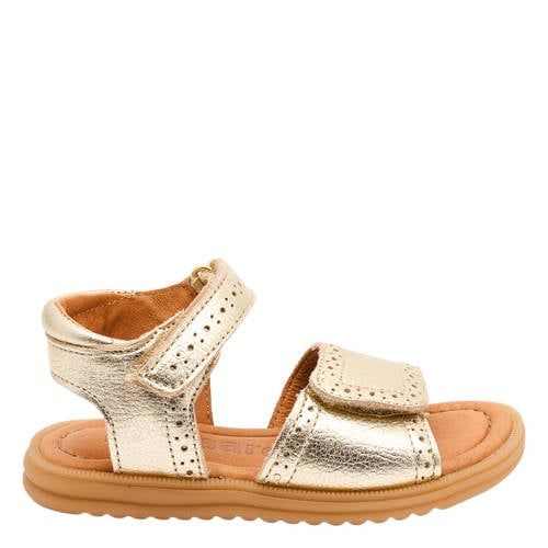 Bisgaard leren sandalen goud