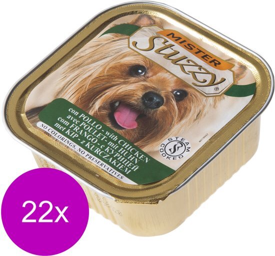 Mister Stuzzy Dog PatÃ© 150 g - Hondenvoer - 22 x Kip