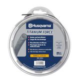 Husqvarna 639005102 snaartrimmer lijn .095-Inch 150ft spoel Titanium Force, 95\" x 140', Zilver