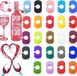 Ronte - Marqueurs d'étiquettes pour verres à vin - Set de 24 pièces - Réutilisable - Silicone