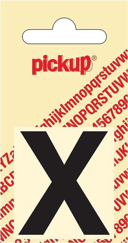Pickup Plakletter Helvetica 40 mm - Zwart X