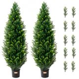 VEVOR Kunstmatige cederboom, 2 stuks, 121,9 cm