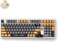 MCHOSE x Unbox Therapy UT98 Retro Therapy - clavier - disposition 98% - Icy Creamsicle - RVB - 2,4 GHz - Bluetooth - USB-C - remplaçable à chaud
