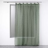 DOUCEUR D'INTERIEUR Gordijn van gaas LINKA met metalen ringen, 140 x 240 cm, polyester, groente