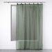 DOUCEUR D'INTERIEUR Gordijn van gaas LINKA met metalen ringen, 140 x 240 cm, polyester, groente