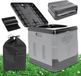 Toilettechnologie Toilet pliable - Camping mobile - Urgence extérieure - Stable et portable - Jusqu'à 190 kg - Gris